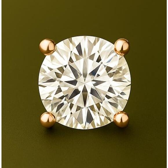 1 CT Lab Grown Diamond Stud Earrings | G VS | 14K Gold Yellow, White or Rose - Picture 6 of 9